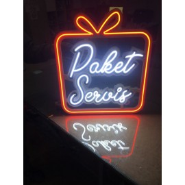 Neonled Işıklı Tabela-Paket Servis