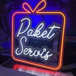 Neonled Işıklı Tabela-Paket Servis